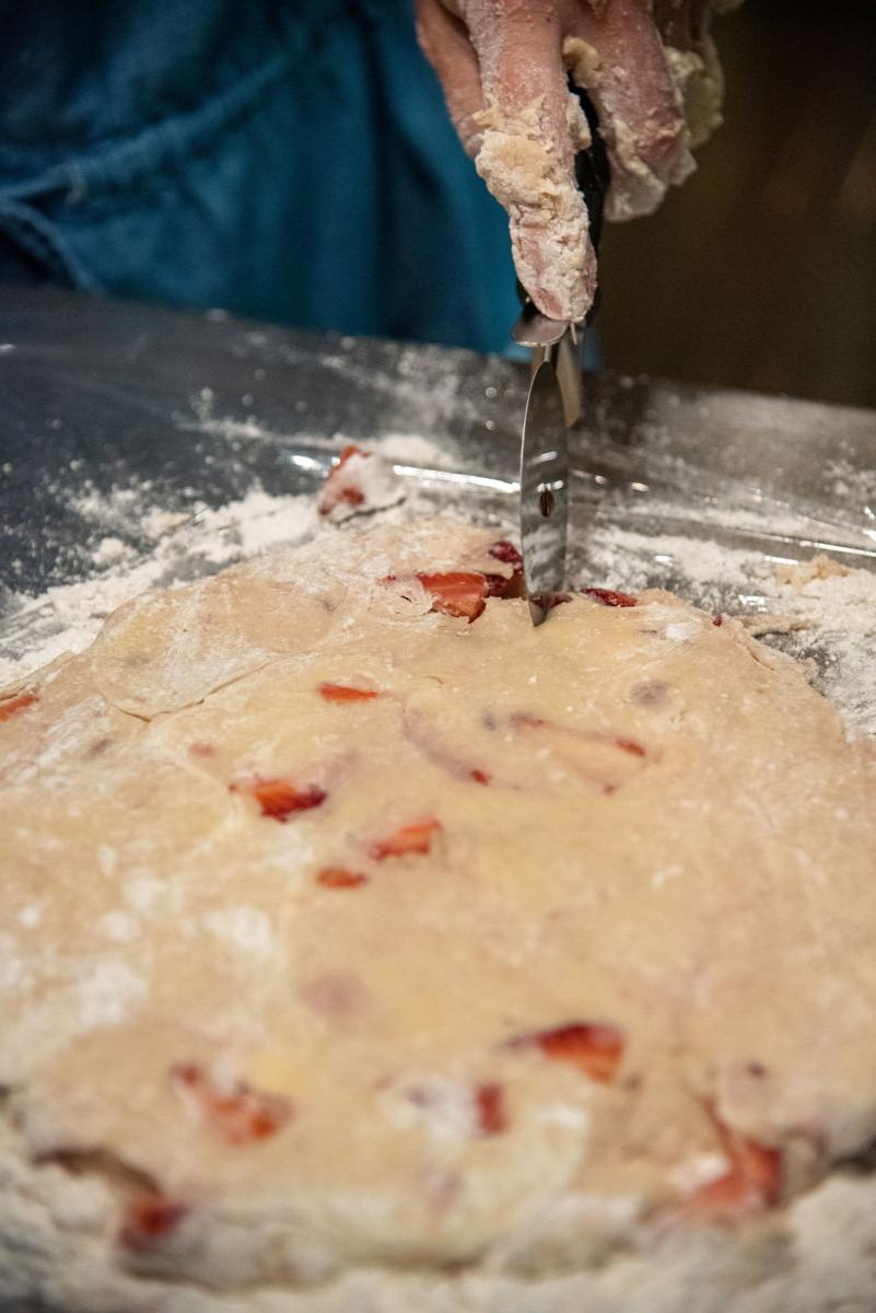 Mom's Fresh Strawberry Scones 