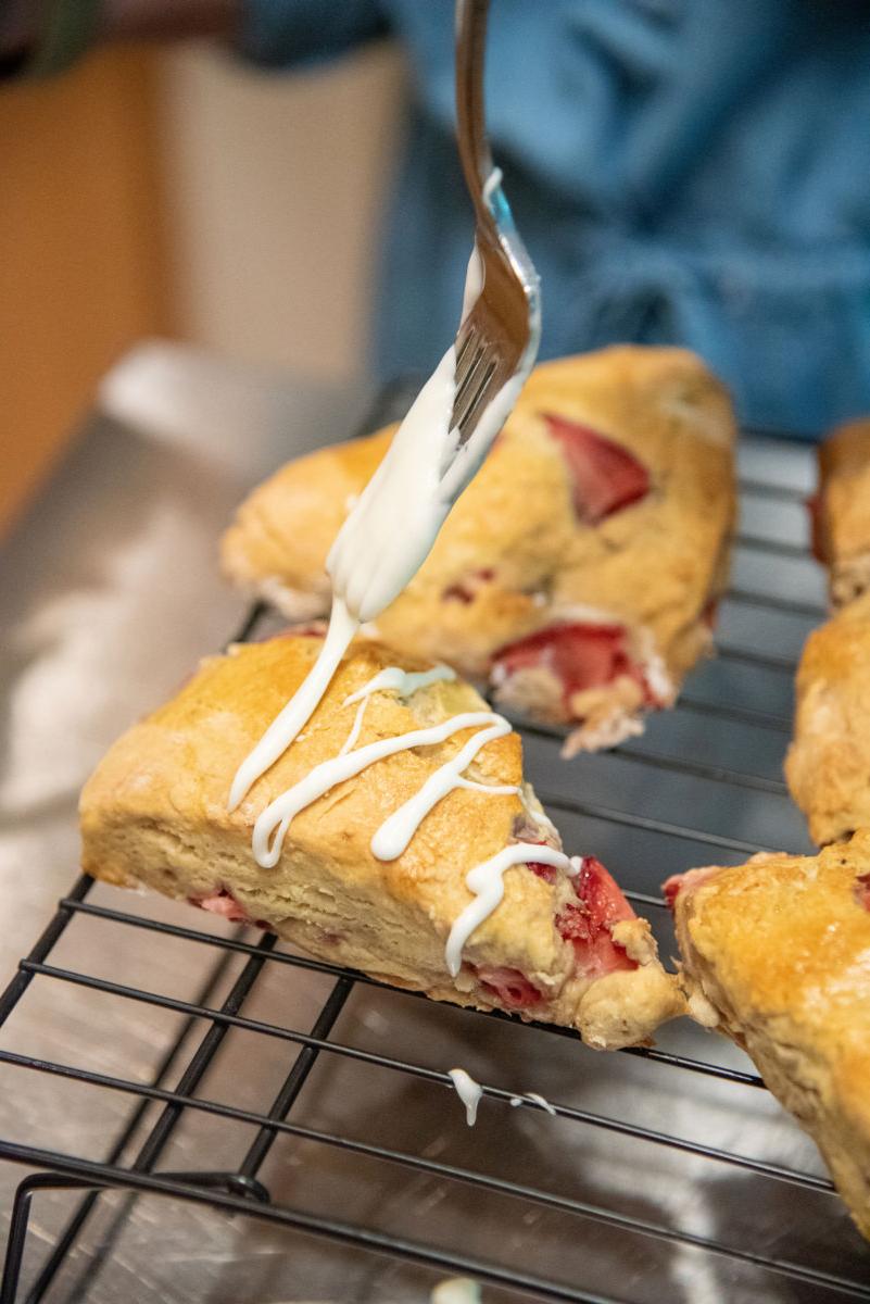 Mom's Fresh Strawberry Scones 